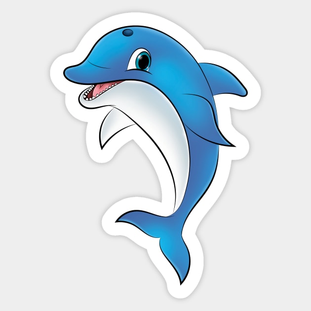 Dolphin Sticker by drylworks